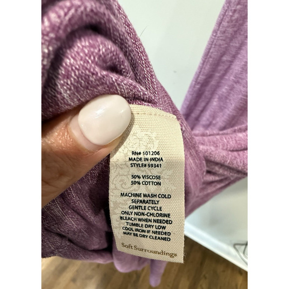 Soft Surroundings Electra Cold Shoulder Purple Maxi Dress NWT Size 2XL 1770 - Picture 8 of 11